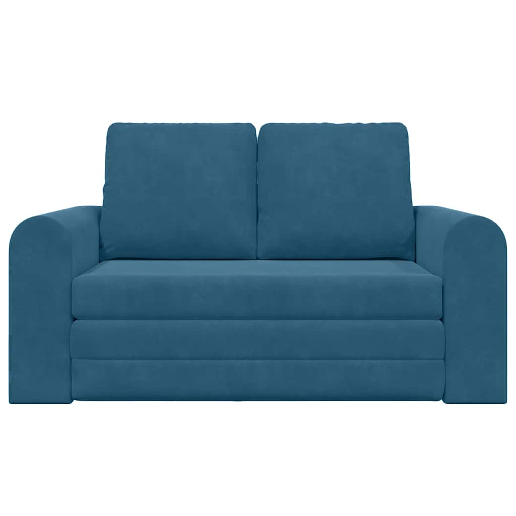 Sofa Bed Blue 148 x 71 x 83 cm Velvet
